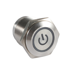 Metal Pushbutton - J16/19-X Metal Button Switch J16 Power symbol