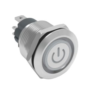 Metal Pushbutton - High Current Metal Button J19-C-271-P