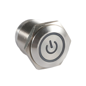 Metal Pushbutton - J16/19-X Metal Button Switch J19 Power symbol