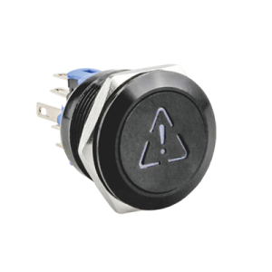 Metal Pushbutton - Special Symbol Metal Button J22 Exclamation mark