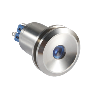 Metal Pushbutton - High Point Round Button J25 Solid nodding circle
