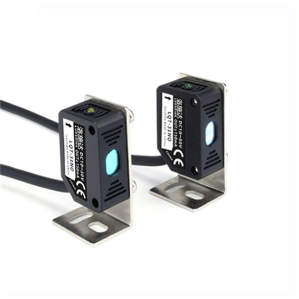 Through Beam Type Square Laser Proximity Sensor With Cable Type 3 Wire Q31 Visible Light 660nm